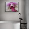 Blushing Orchid With White Bathtub