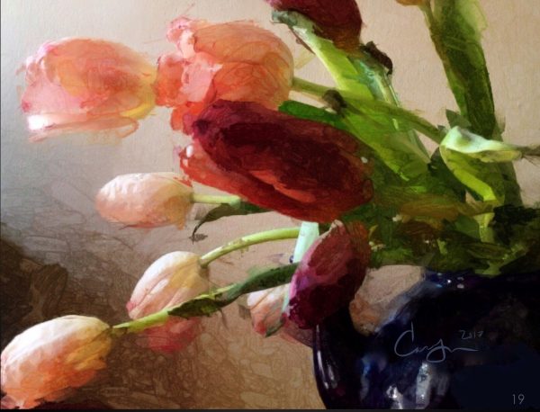 Tulips In A Teapot